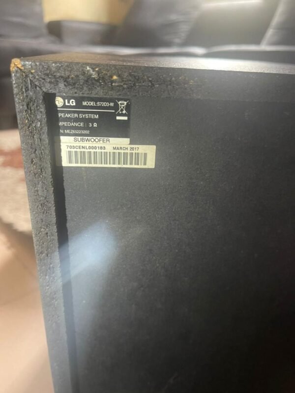 LG Speaker System (SY72D3-F) - Image 3