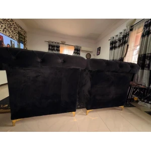 Elegant Black Sofa Set